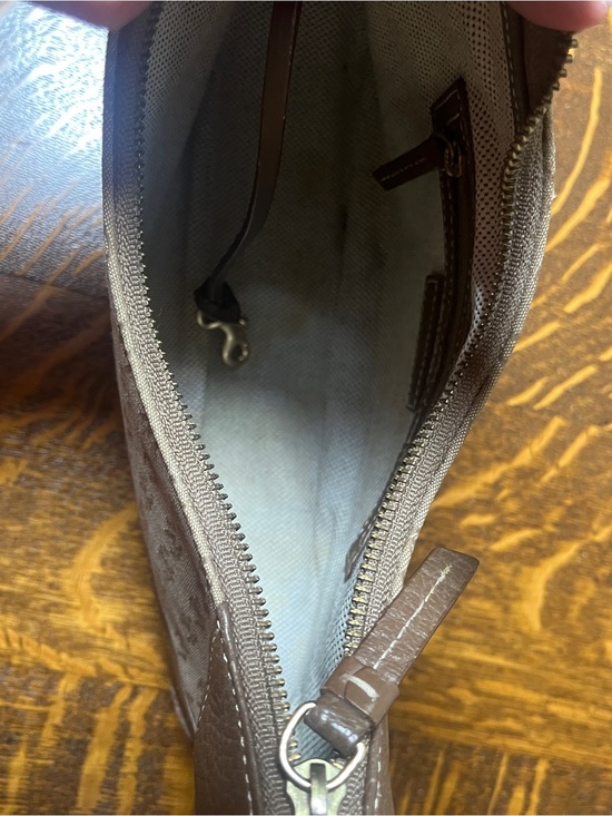 Dooney & Bourke Brown and Cream Signature Shoulder Bag main image 1